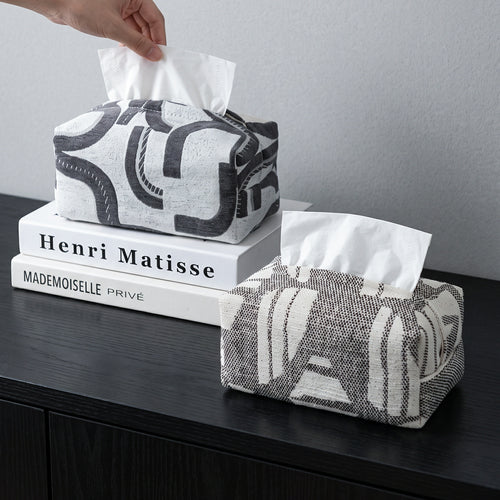 Designer tissue box holder