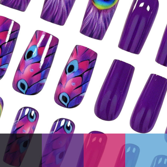 Artistic Peacock Nail Art Bowlift