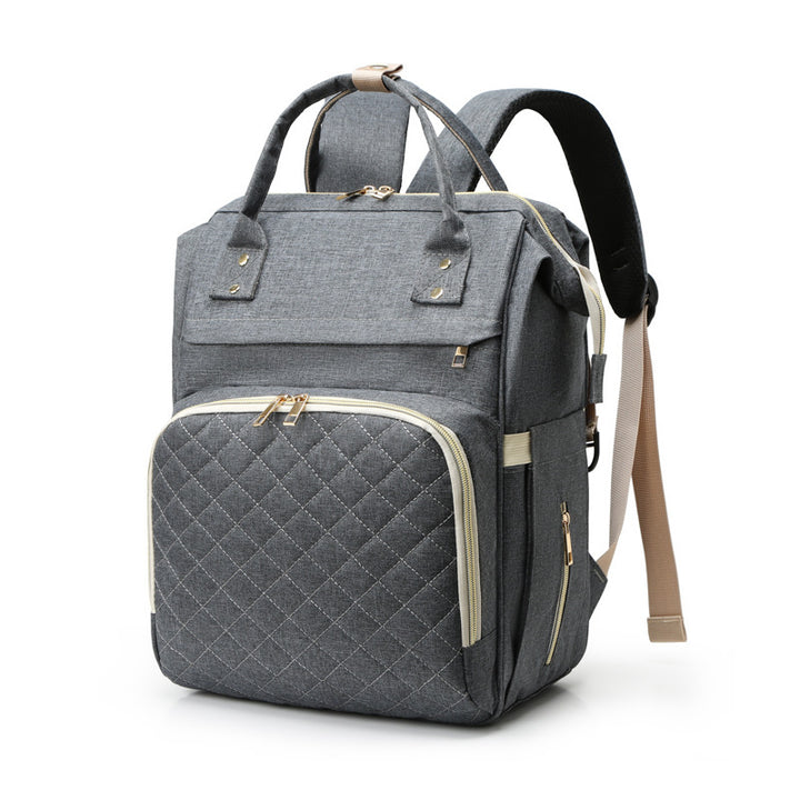 Quilted Multi-Functional Backpack Bowlift
