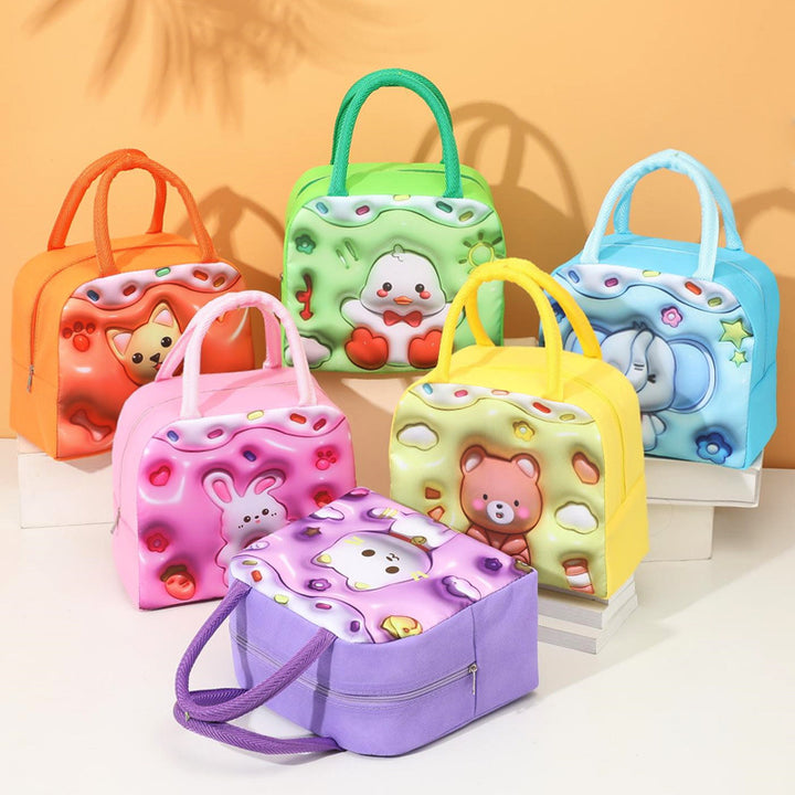 Cute Animal-Themed Insulated Lunch Tote Bowlift