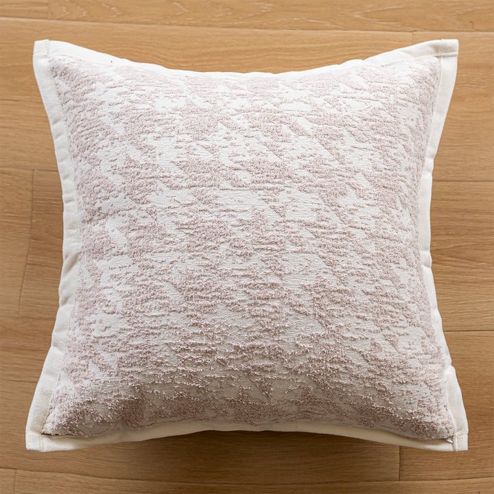 Decorative pillow with modern circle design