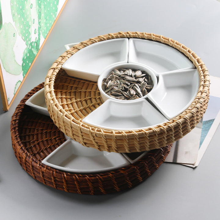 Unisex Serving Tray with Separate Compartments Bowlift