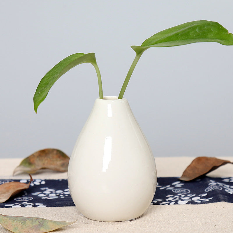 Elegant Teardrop-Shaped Ceramic Flower Vase Bowlift