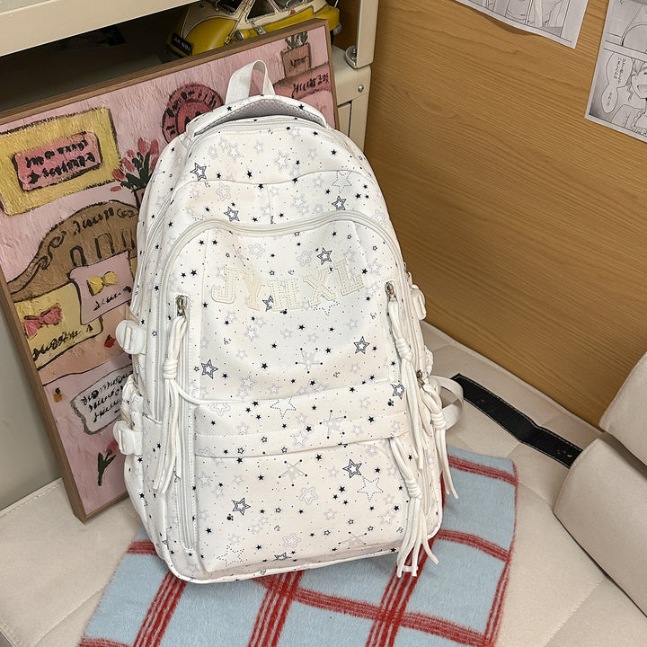 Stylish Star-Printed Backpack Bowlift 1791205378