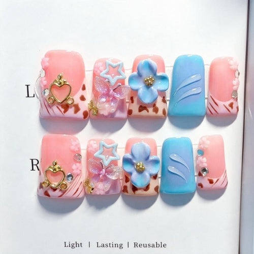 Artistic Decorative Press-On Nail Tips