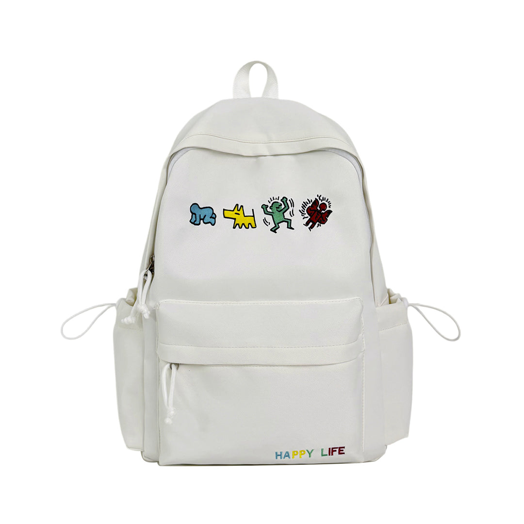 Fun Themed Embroidered Backpack Bowlift