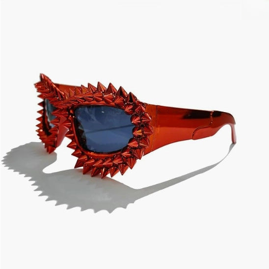 Women's statement sunglasses with creative stud accents Bowlift