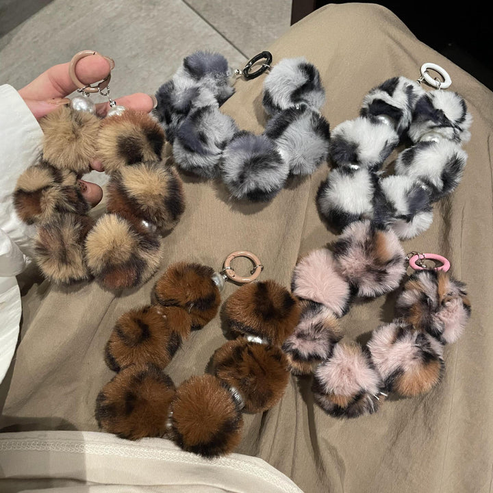 Plush Animal-Themed Keychain Bowlift