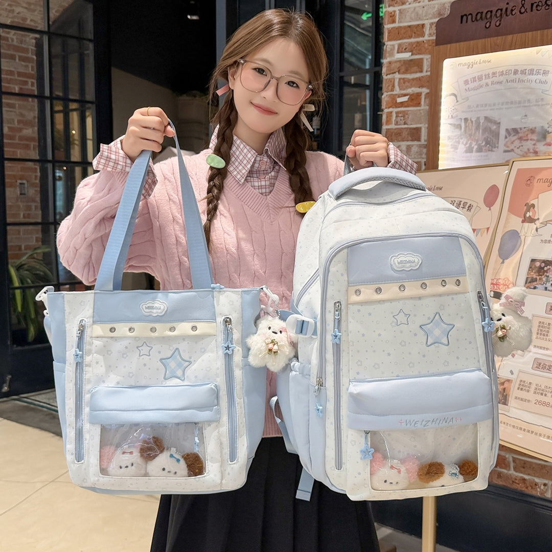 Transparent Pocket Backpack Bowlift
