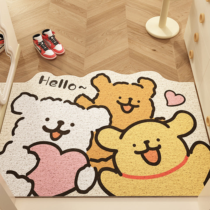 Cartoon Themed Welcome Mat for Home Entryway