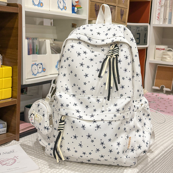 Star-Embellished Casual Daypack Bowlift