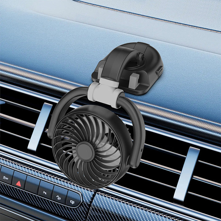 Adjustable Clip-On Car Air Vent Fan Bowlift