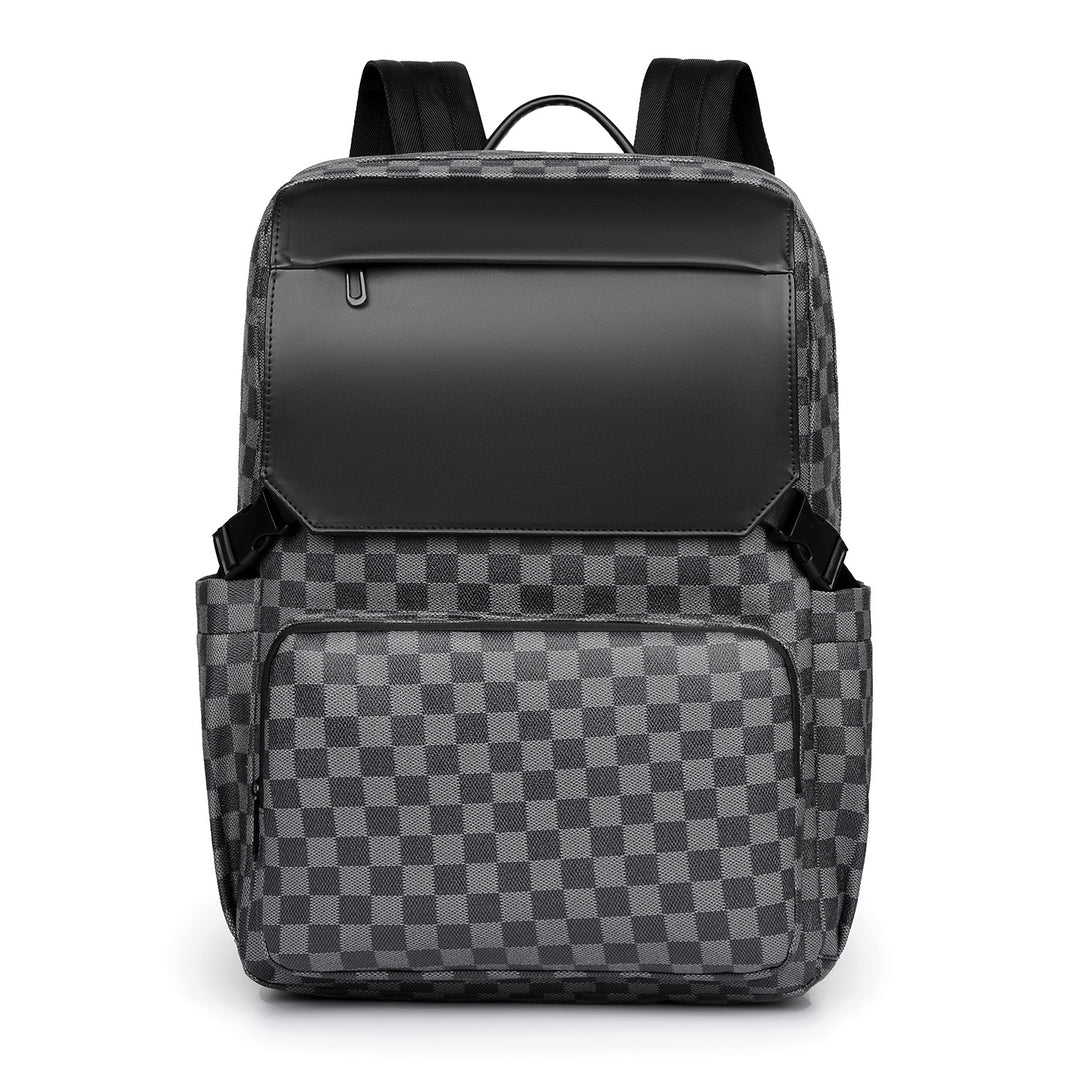 High-Quality Trendy Checkerboard Backpack Bowlift