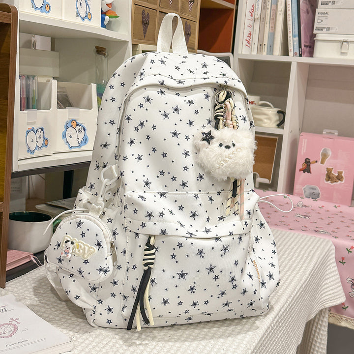 Star-Embellished Casual Daypack Bowlift