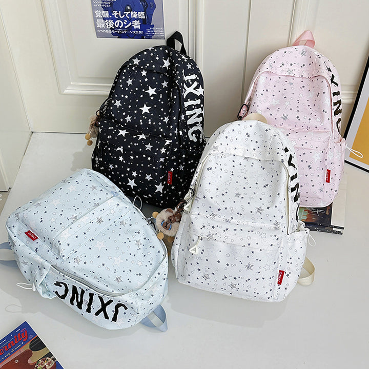 Star-Printed Cute Backpack Bowlift