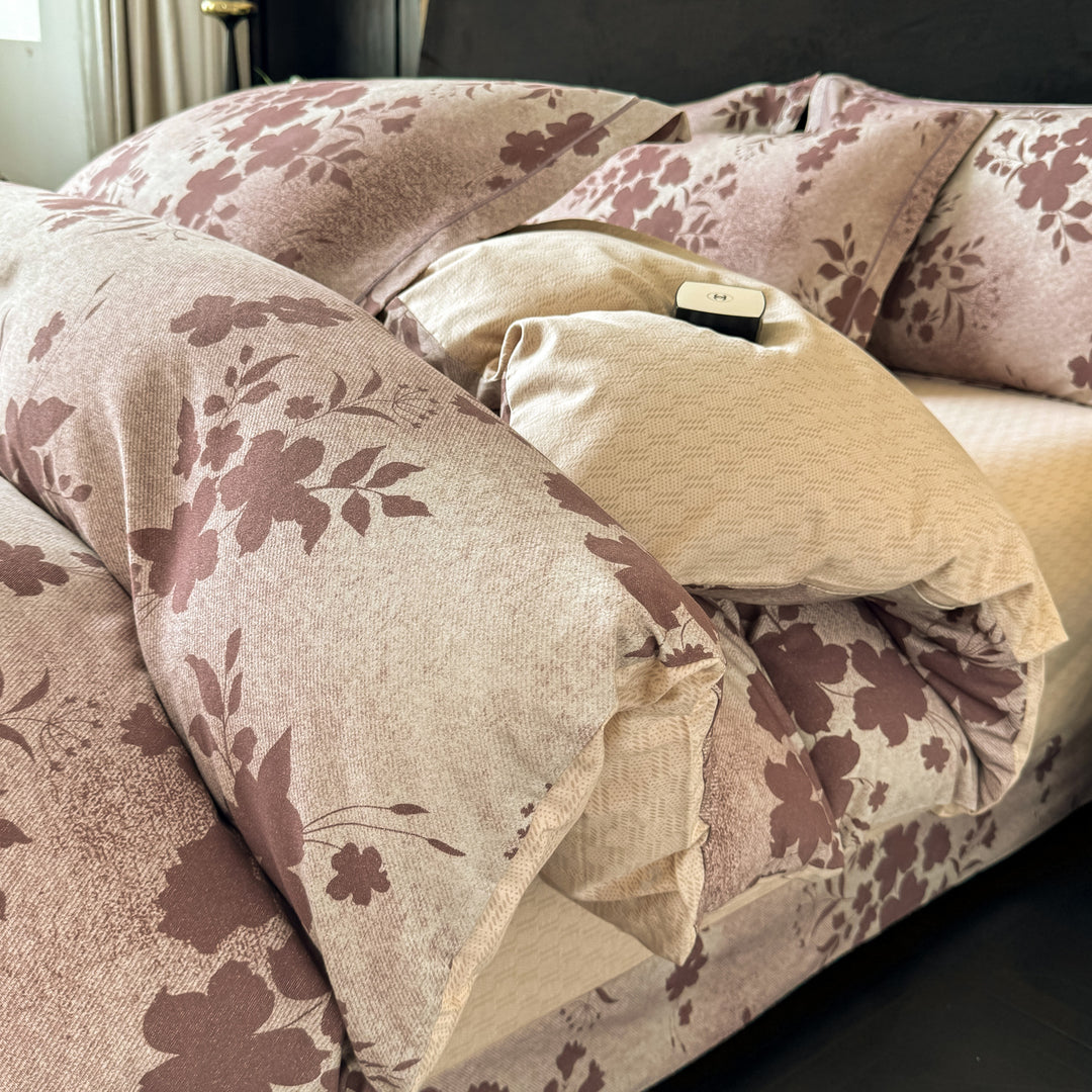 Textured Patchwork Bedding Set
