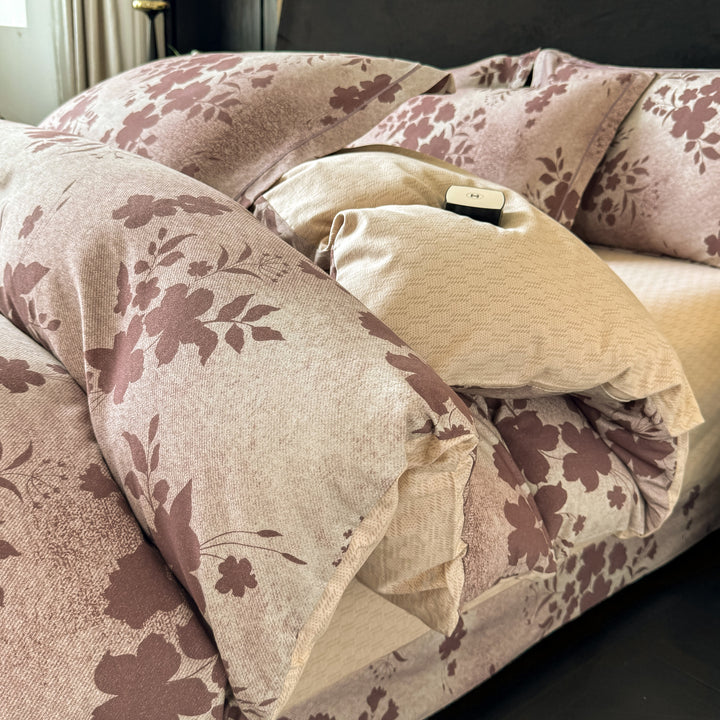 Textured Patchwork Bedding Set