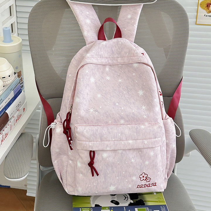 Cute Star-Patterned Backpack Bowlift