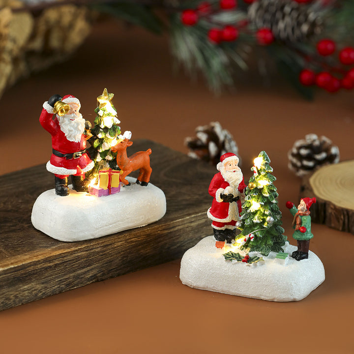 Illuminated Snowman Figurine Bowlift