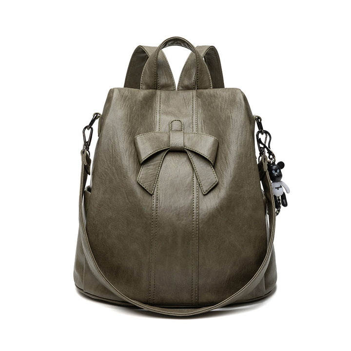 Stylish Backpack Purse with Bow Detail