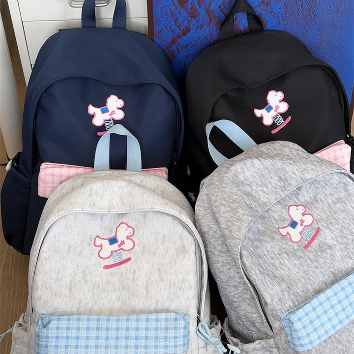 Playful Animal-Themed School Backpack Bowlift