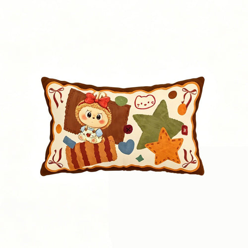 Decorative Cartoon-Themed Throw Pillow