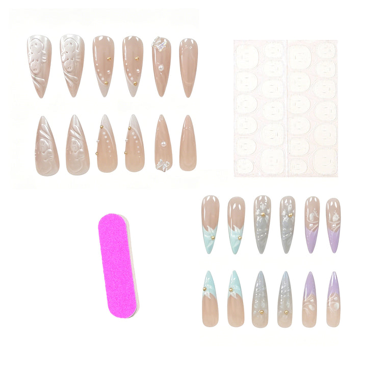 Creative Press-On Nail Art Enhancements Bowlift