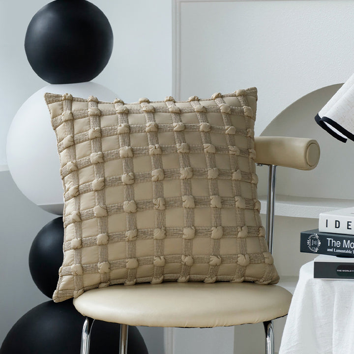 Decorative cushion with fine herringbone structure Bowlift