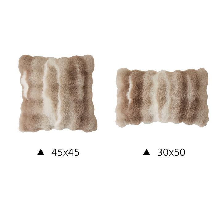 Luxurious faux fur decorative cushion set Bowlift