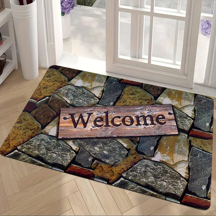 Rustic Welcome Mat Bowlift