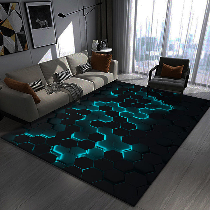 Geometric Patterned Area Rug Bowlift