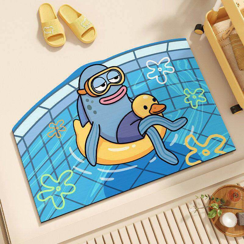 Fun Bathing-Themed Bath Mat