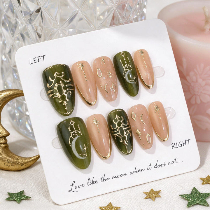 Artistic Press-On Nail Design Set