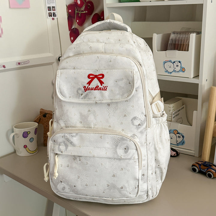 Playful Illustrated Graphic Backpack Bowlift