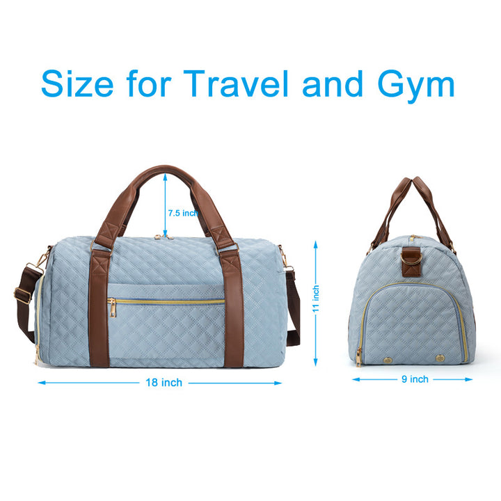 Quilted Weekender Bag Bowlift
