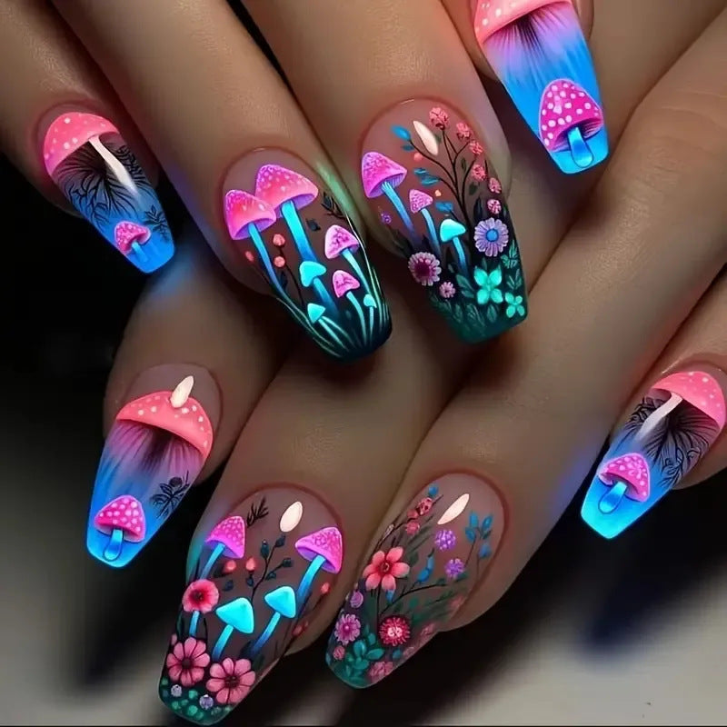 Iridescent Acrylic Nail Enhancements Bowlift