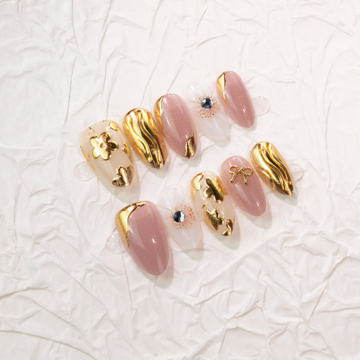 Premium Decorative Press-On Nail Set 1790736417