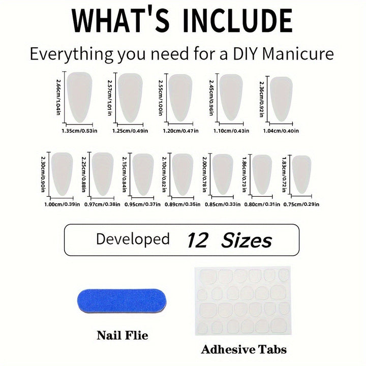 Artificial nail set with glamorous moss design Bowlift