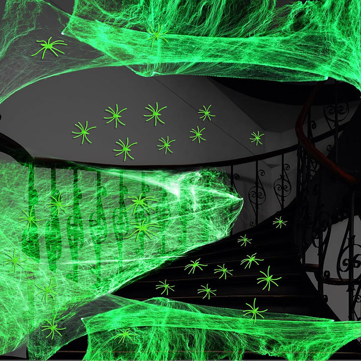 Glow-in-the-Dark Plastic Spider Decoration Bowlift