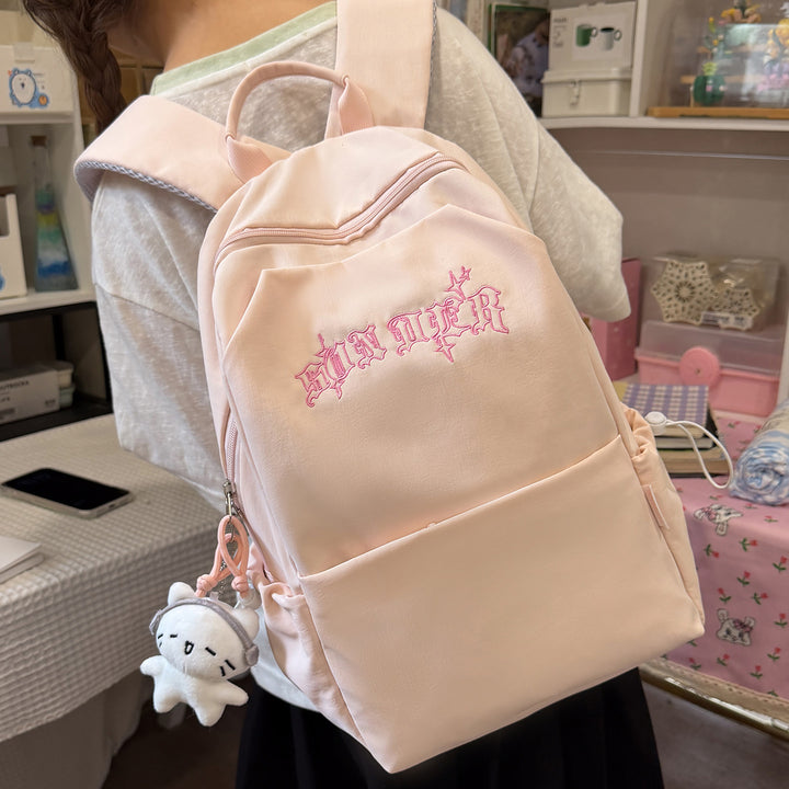 Stylish Embroidered Backpack Bowlift 1791206064