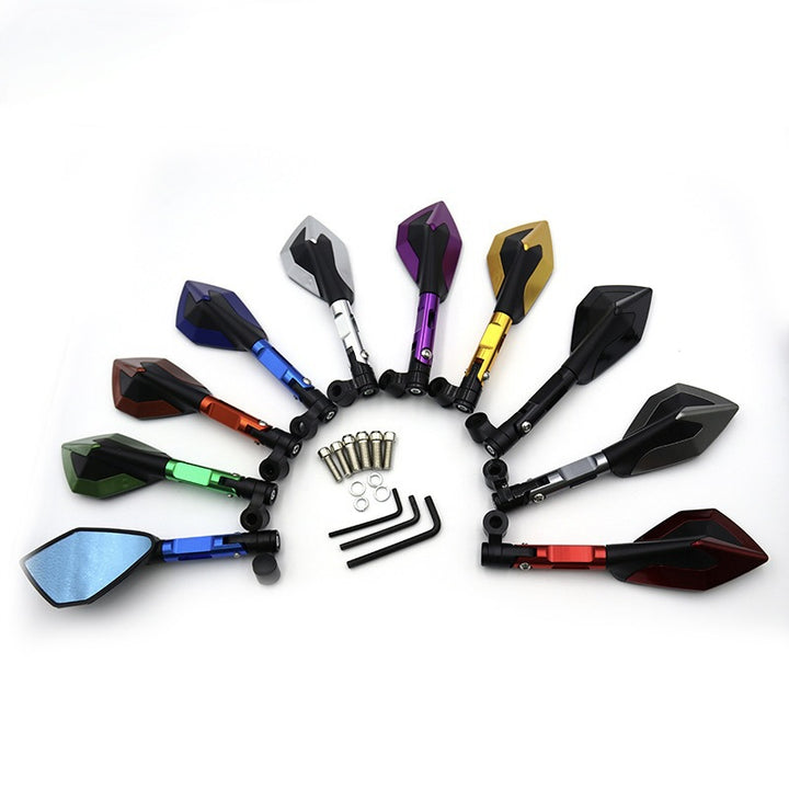 Adjustable Motorcycle Racing Mirrors with Rotating Joints