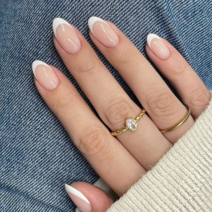 Nail art set with elegant French manicure Bowlift