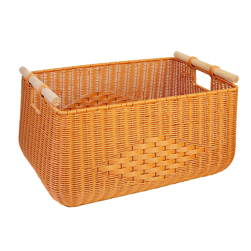 Versatile Rectangle Woven Storage Basket Bowlift