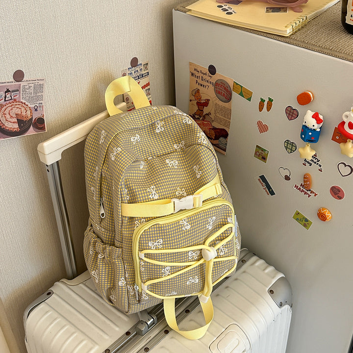 Charming Bow-Embellished Casual Backpack Bowlift
