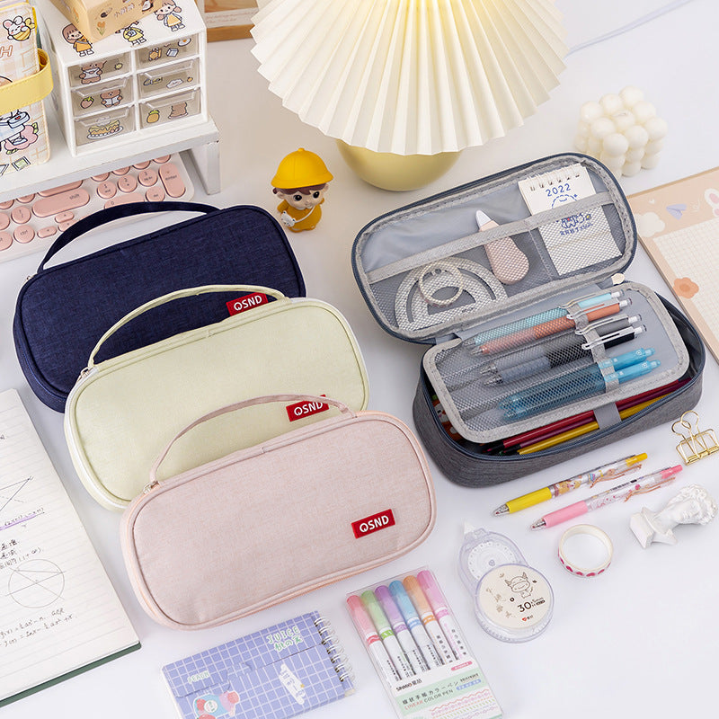 Compact Zippered Pencil Pouch