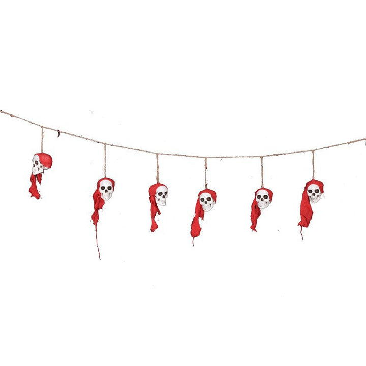 Creepy Skull Garland Decoration Bowlift