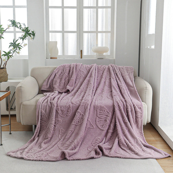 Ladies Luxurious Bedspread with Butterfly Pattern Bowlift