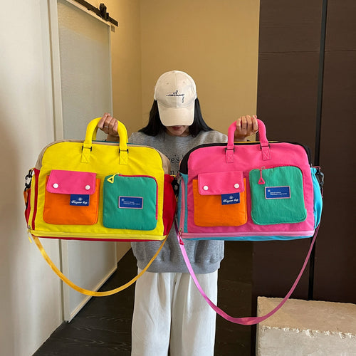 Colorful Multi-Pocket Messenger Bag Bowlift