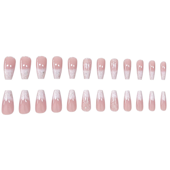 Glamorous Glittery Nail Extensions Bowlift