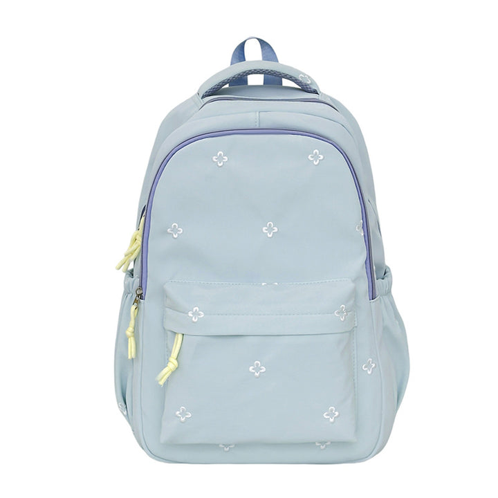 Embroidered Floral Patterned School Backpack Bowlift